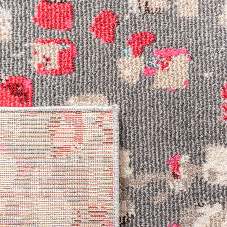 Safavieh Madison Mad425R Grey/Red Rug.