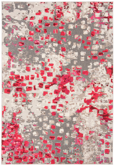 Safavieh Madison Mad425R Grey/Red Rug.