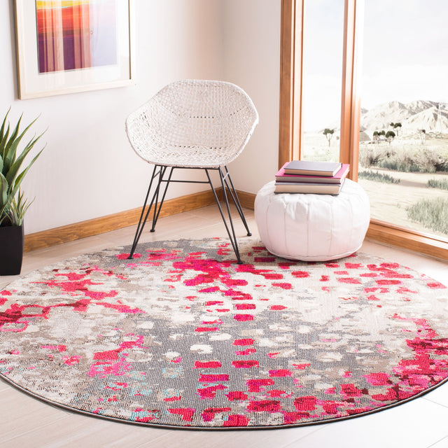 Safavieh Madison Mad425R Grey/Red Rug.