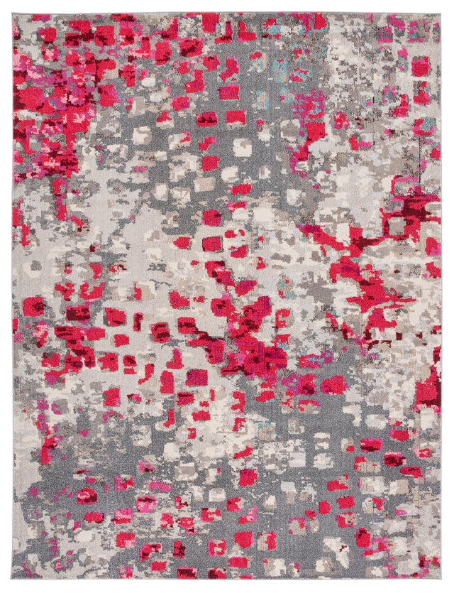 Safavieh Madison Mad425R Grey/Red Rug.