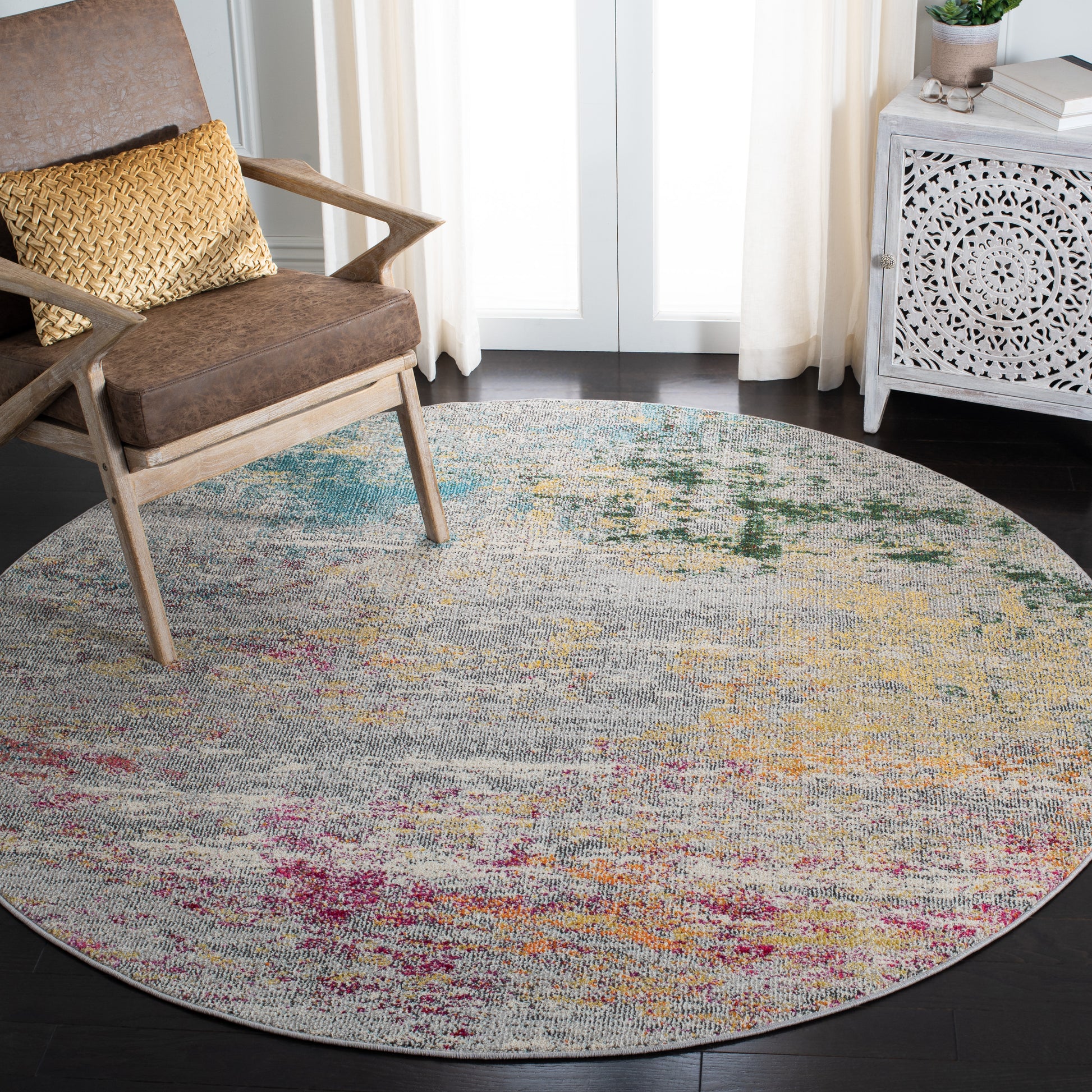 Safavieh Madison Mad440F Grey/Gold Area Rug