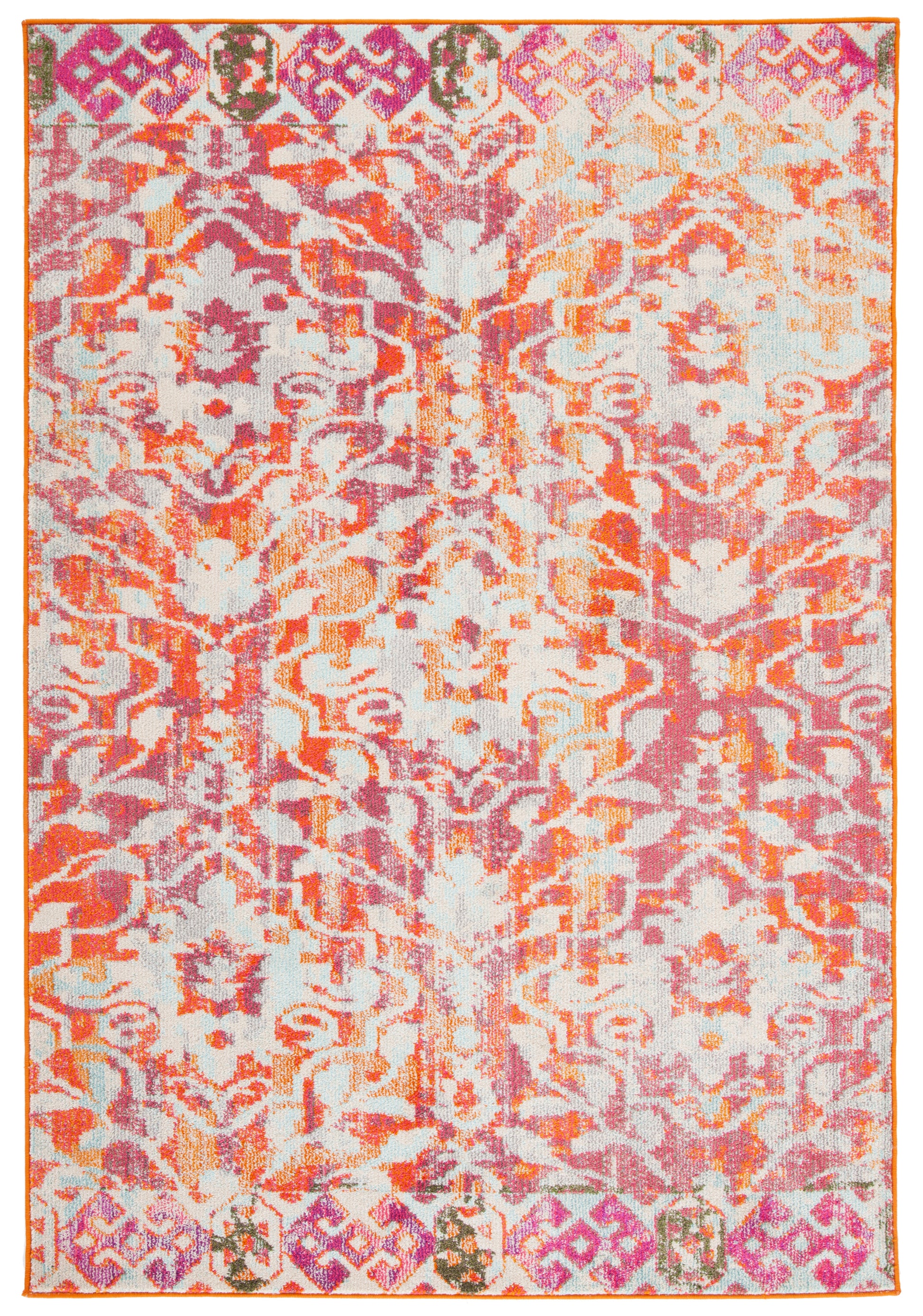 Safavieh Madison Mad444P Orange/Ivory Area Rug