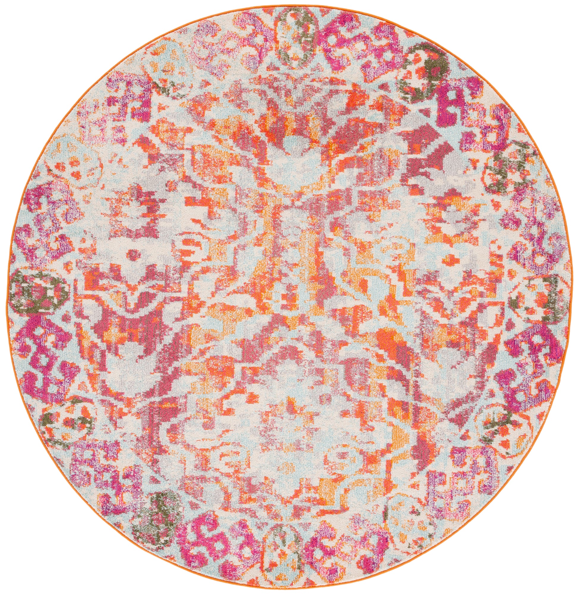 Safavieh Madison Mad444P Orange/Ivory Area Rug