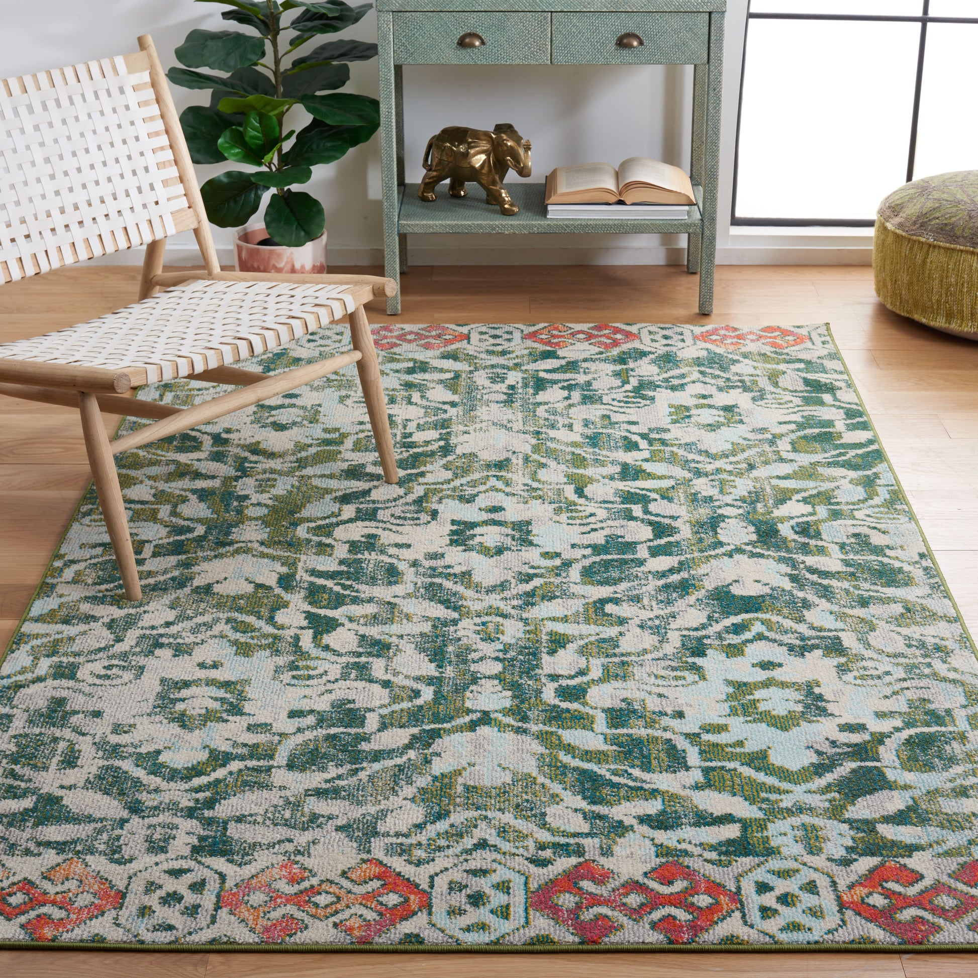 Safavieh Madison Mad444Y Green/Ivory Area Rug