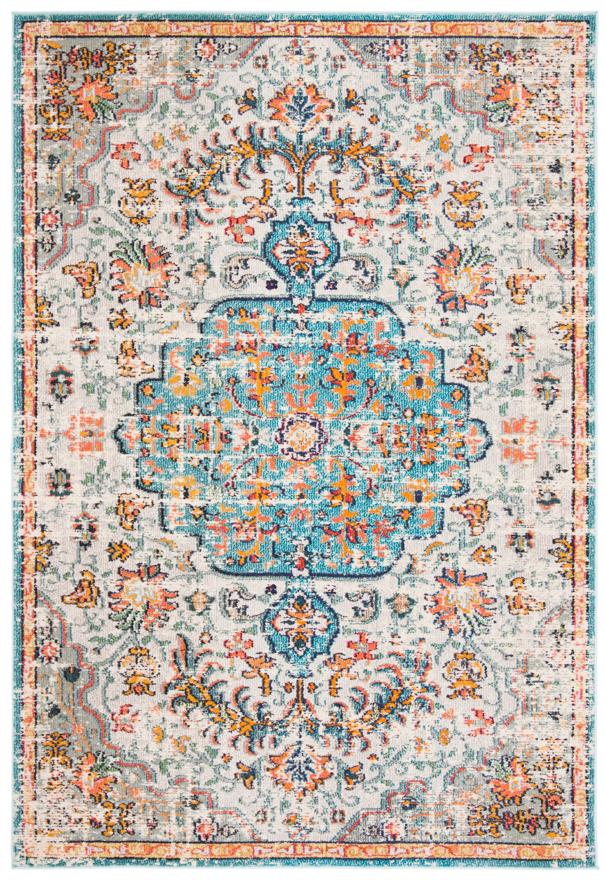 Safavieh Madison Mad447F Grey/Light Blue Area Rug