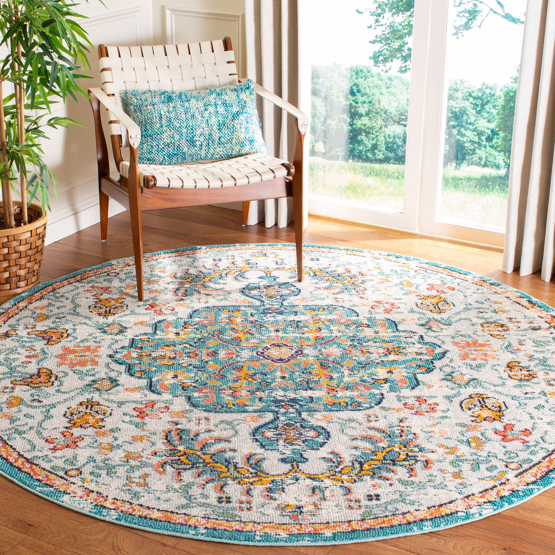 Safavieh Madison Mad447F Grey/Light Blue Area Rug