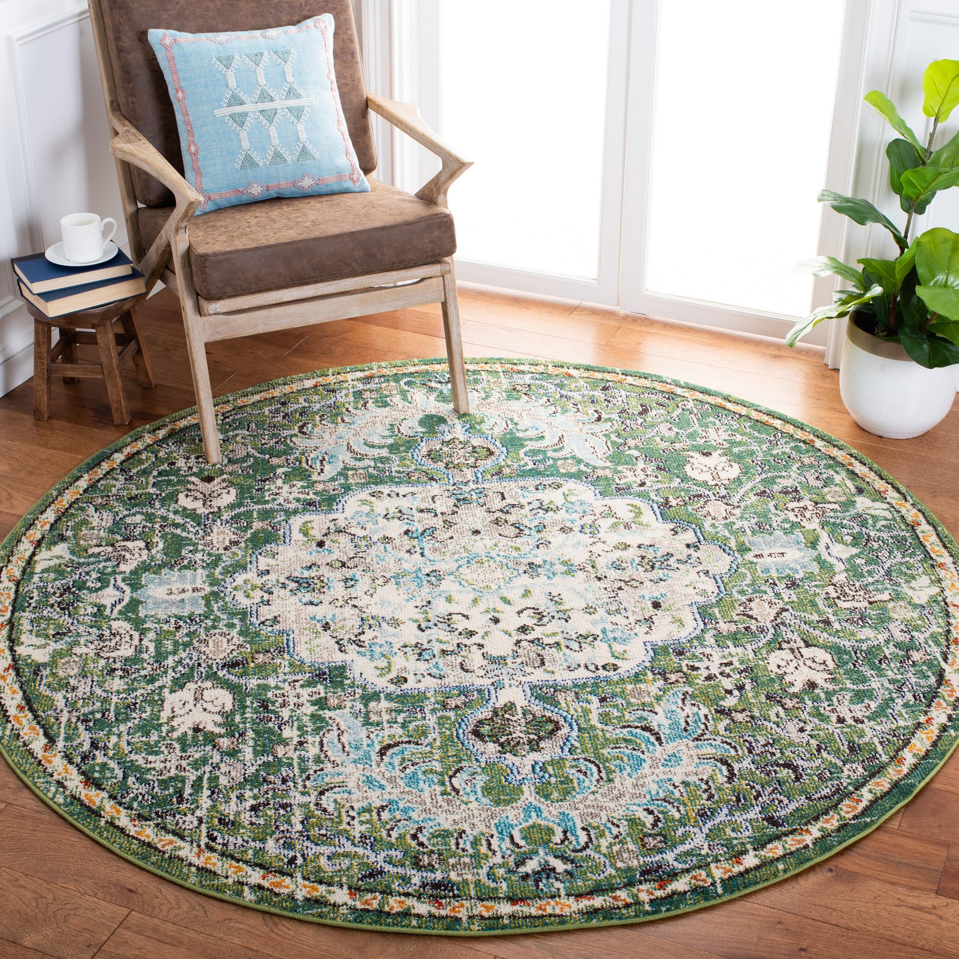 Safavieh Madison Mad447Y Green/Turquoise Area Rug