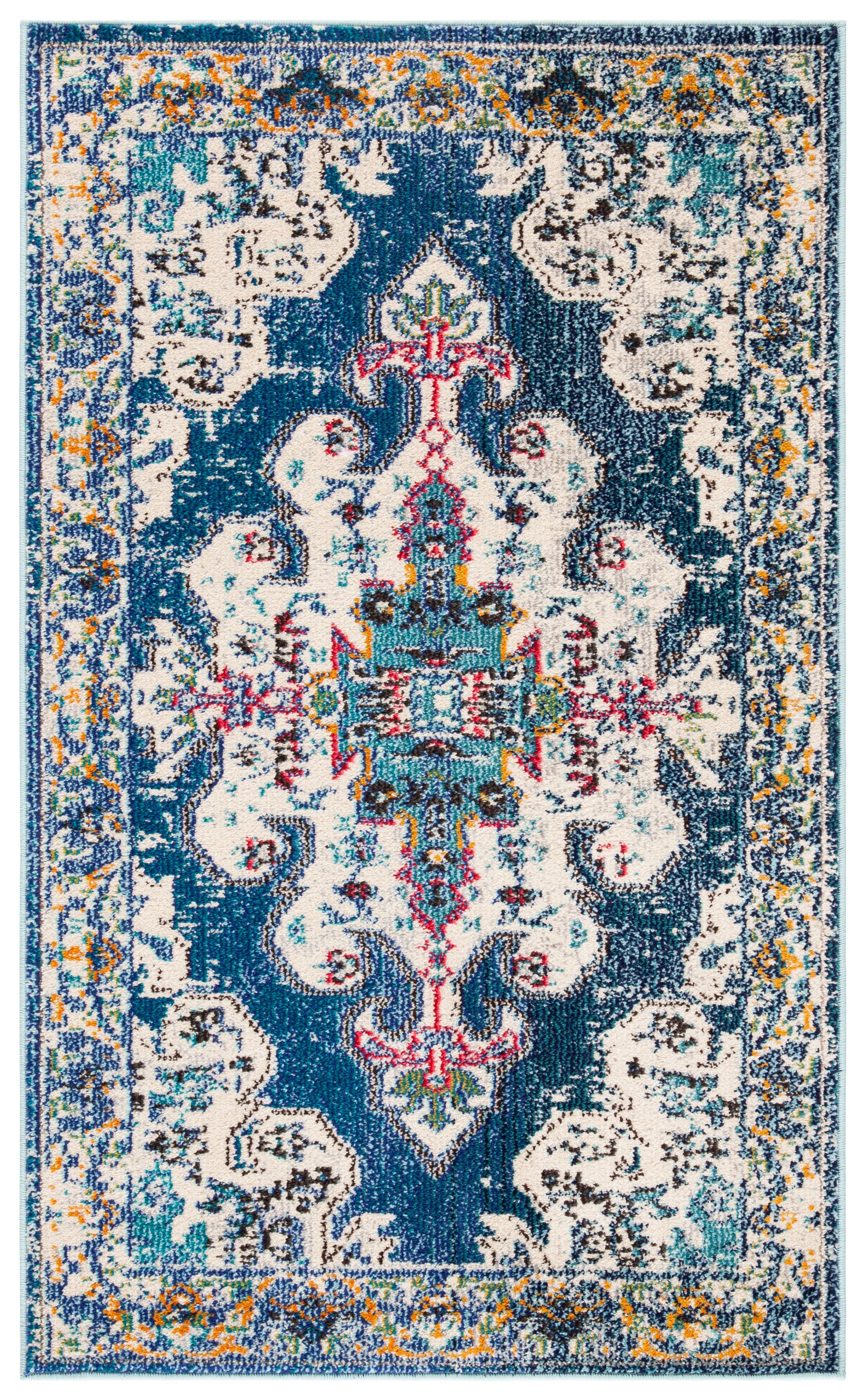 Safavieh Madison Mad452M Navy/Grey Area Rug