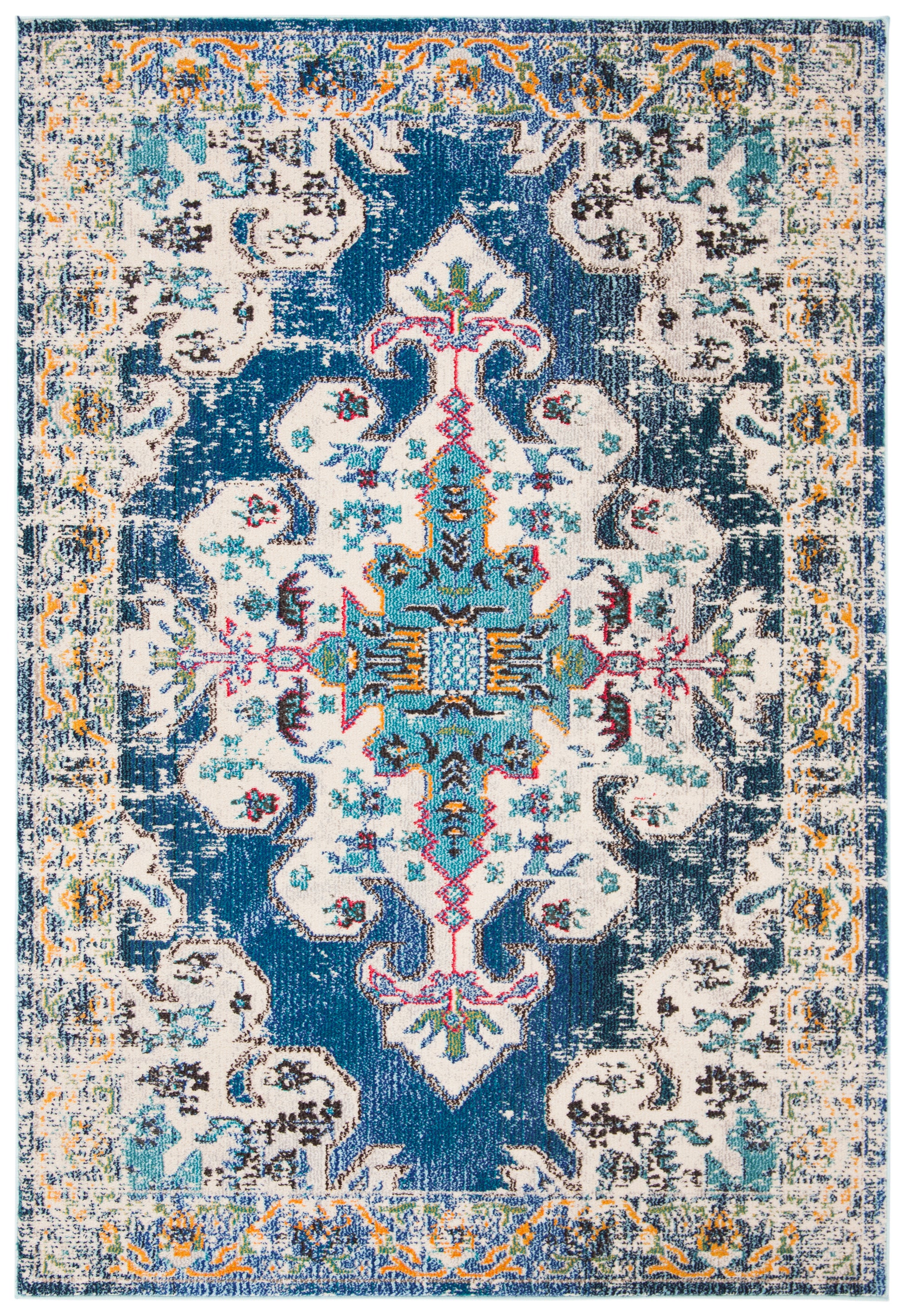 Safavieh Madison Mad452M Navy/Grey Area Rug