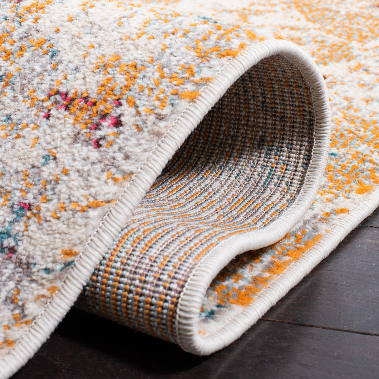 Safavieh Madison Mad453B Ivory/Orange Rug.