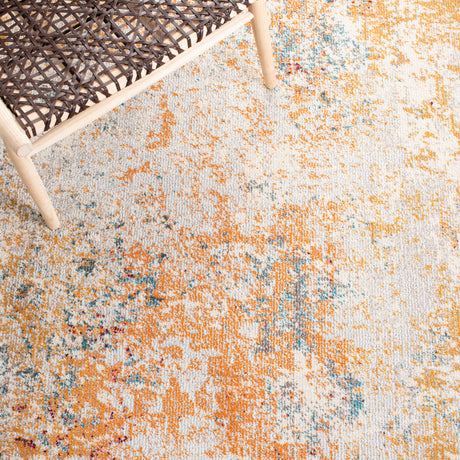 Safavieh Madison Mad453B Ivory/Orange Rug.