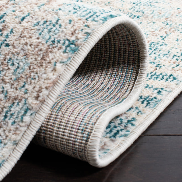 Safavieh Madison Mad453C Ivory/Teal Rug.