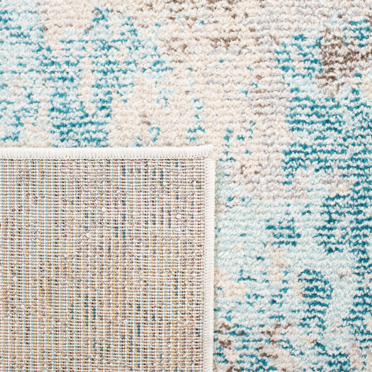 Safavieh Madison Mad453C Ivory/Teal Rug.