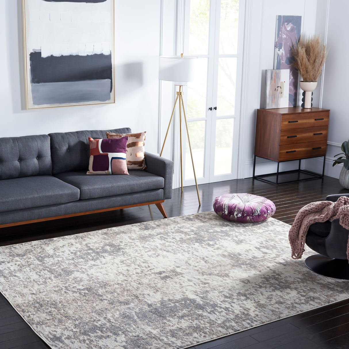 Safavieh Madison Mad453G Grey/Ivory Rug.