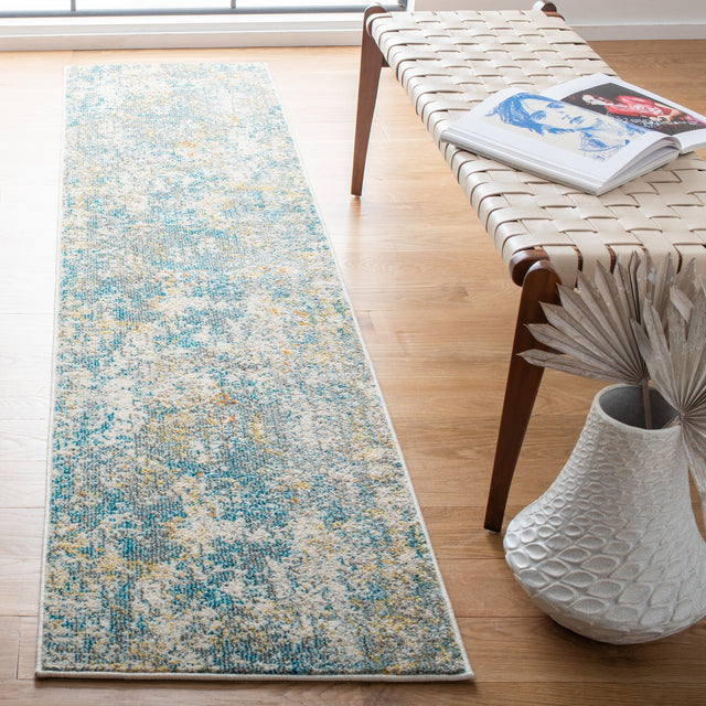 Safavieh Madison Mad453K Teal/Gold Rug.