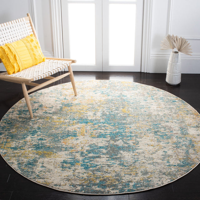 Safavieh Madison Mad453K Teal/Gold Rug.