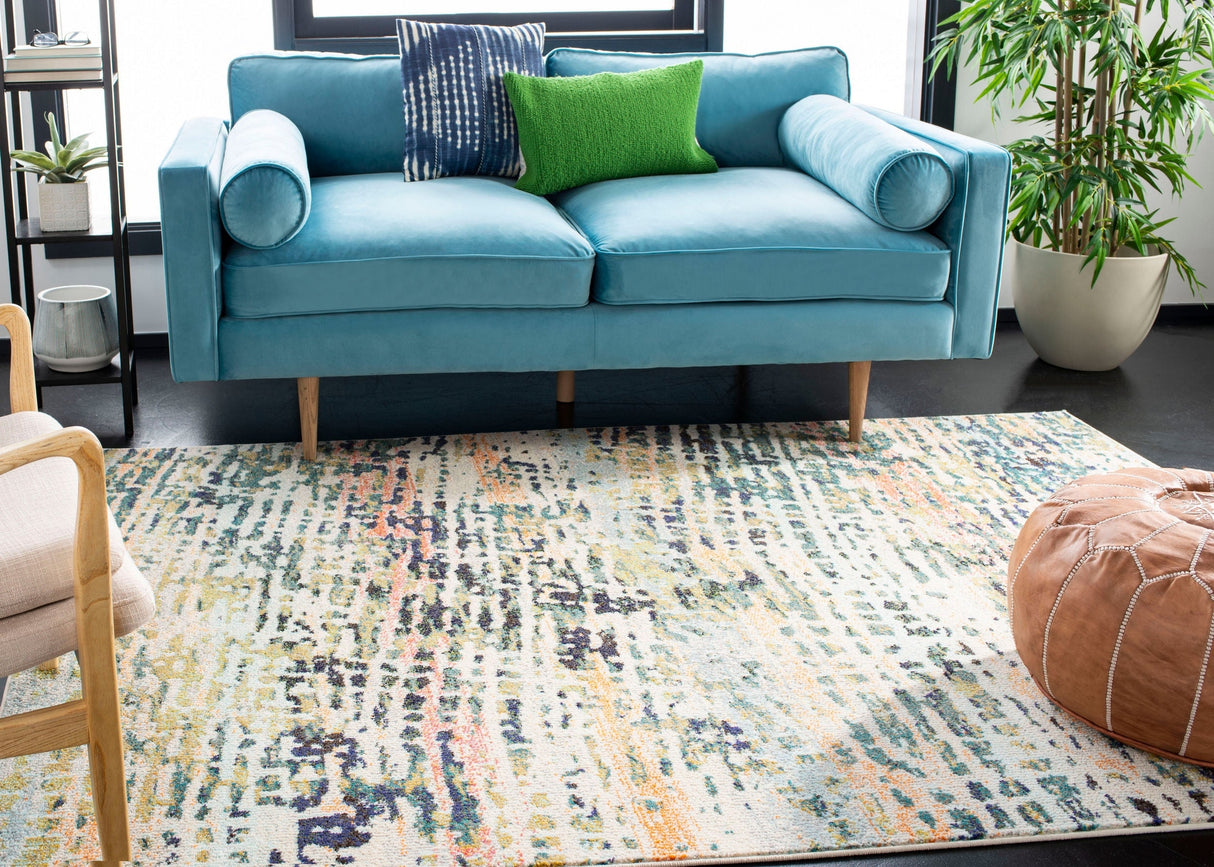 Safavieh Madison Mad454A Beige/Navy Rug.