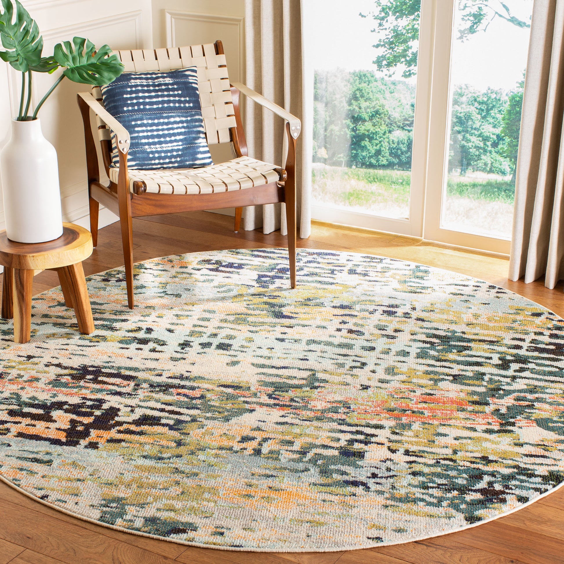 Safavieh Madison Mad454A Beige/Navy Area Rug