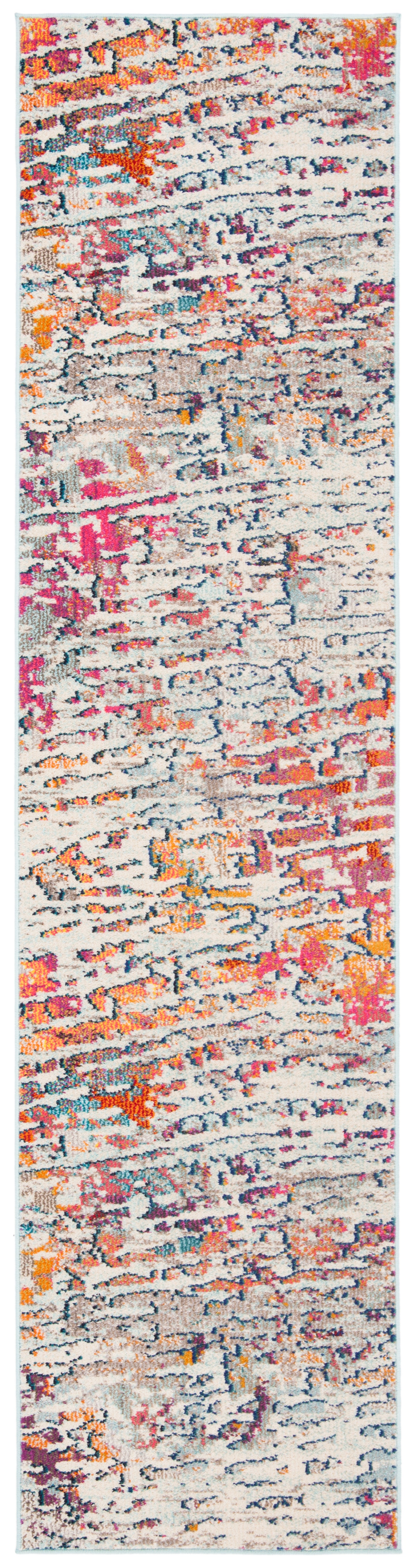 Safavieh Madison Mad454B Light Blue/Orange Area Rug