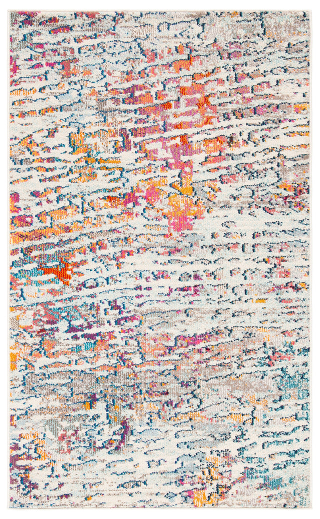 Safavieh Madison Mad454B Light Blue/Orange Rug.