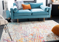 Safavieh Madison Mad454B Light Blue/Orange Area Rug