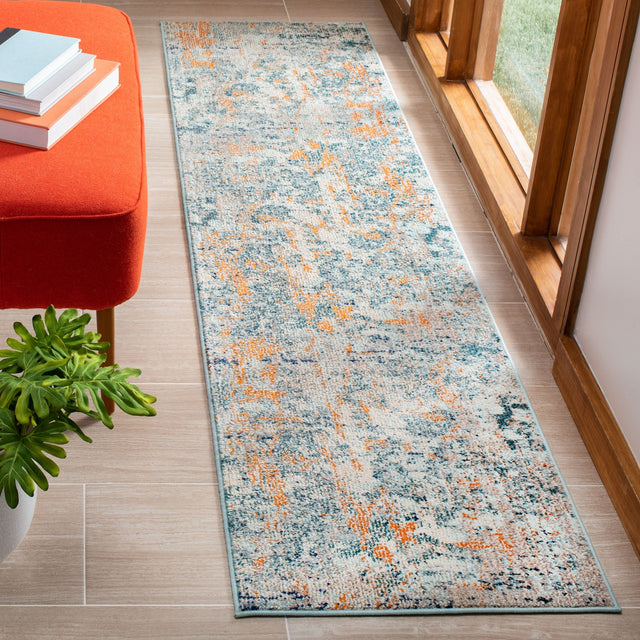 Safavieh Madison Mad457B Light Blue/Beige Rug.