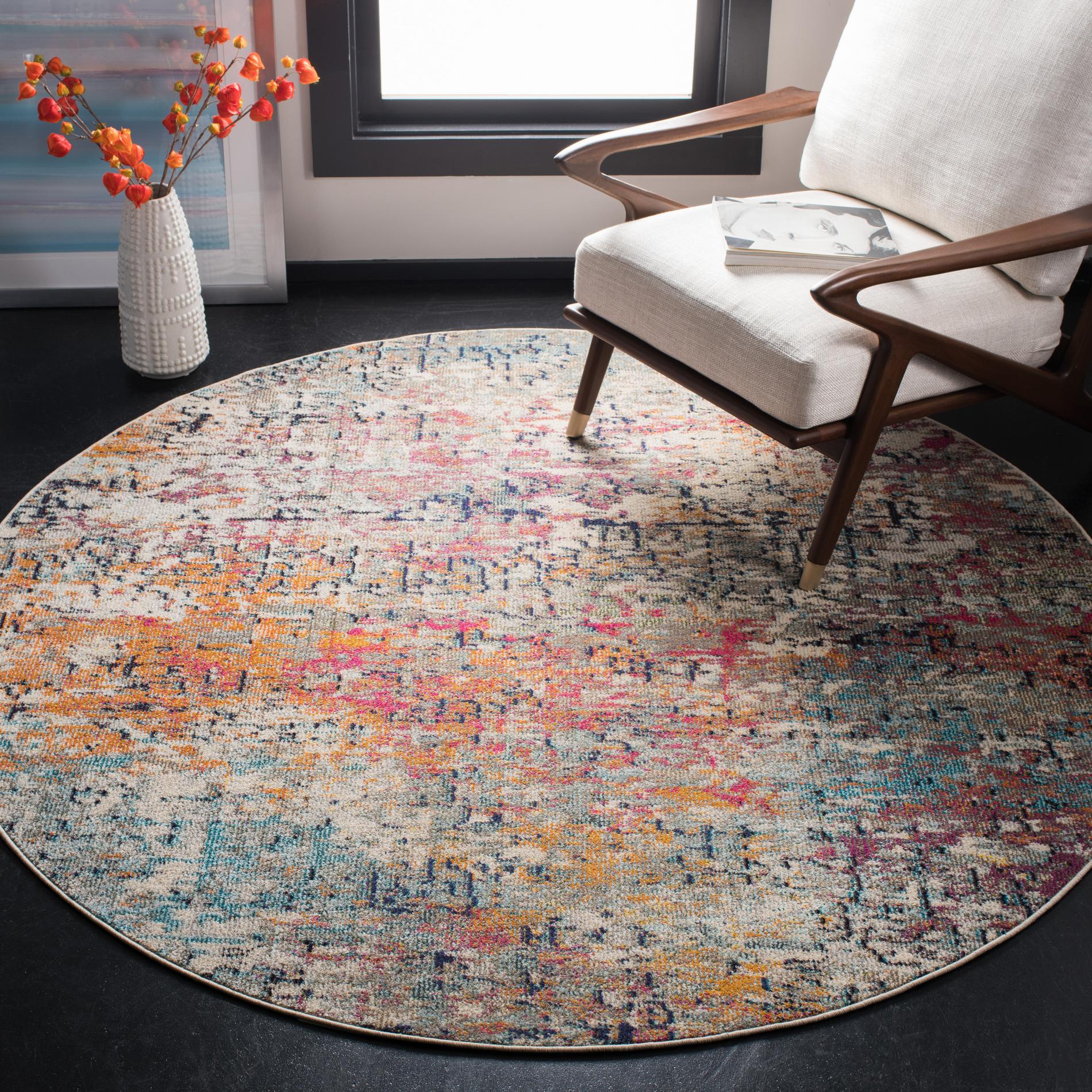 Safavieh Madison Mad460A Grey/Pink Area Rug