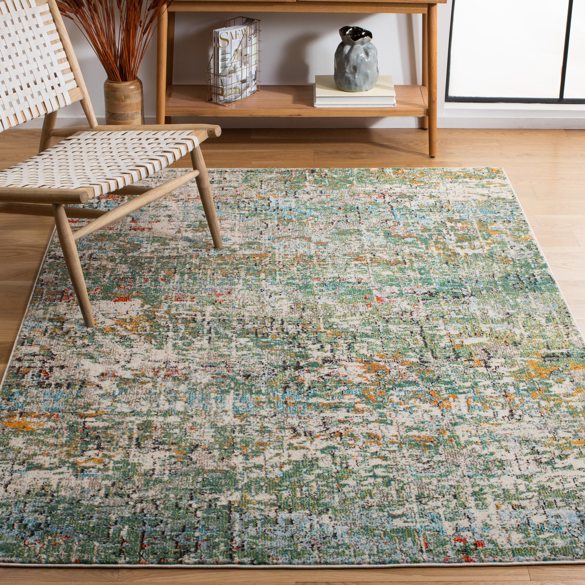 Safavieh Madison Mad460Y Green/Turquoise Area Rug