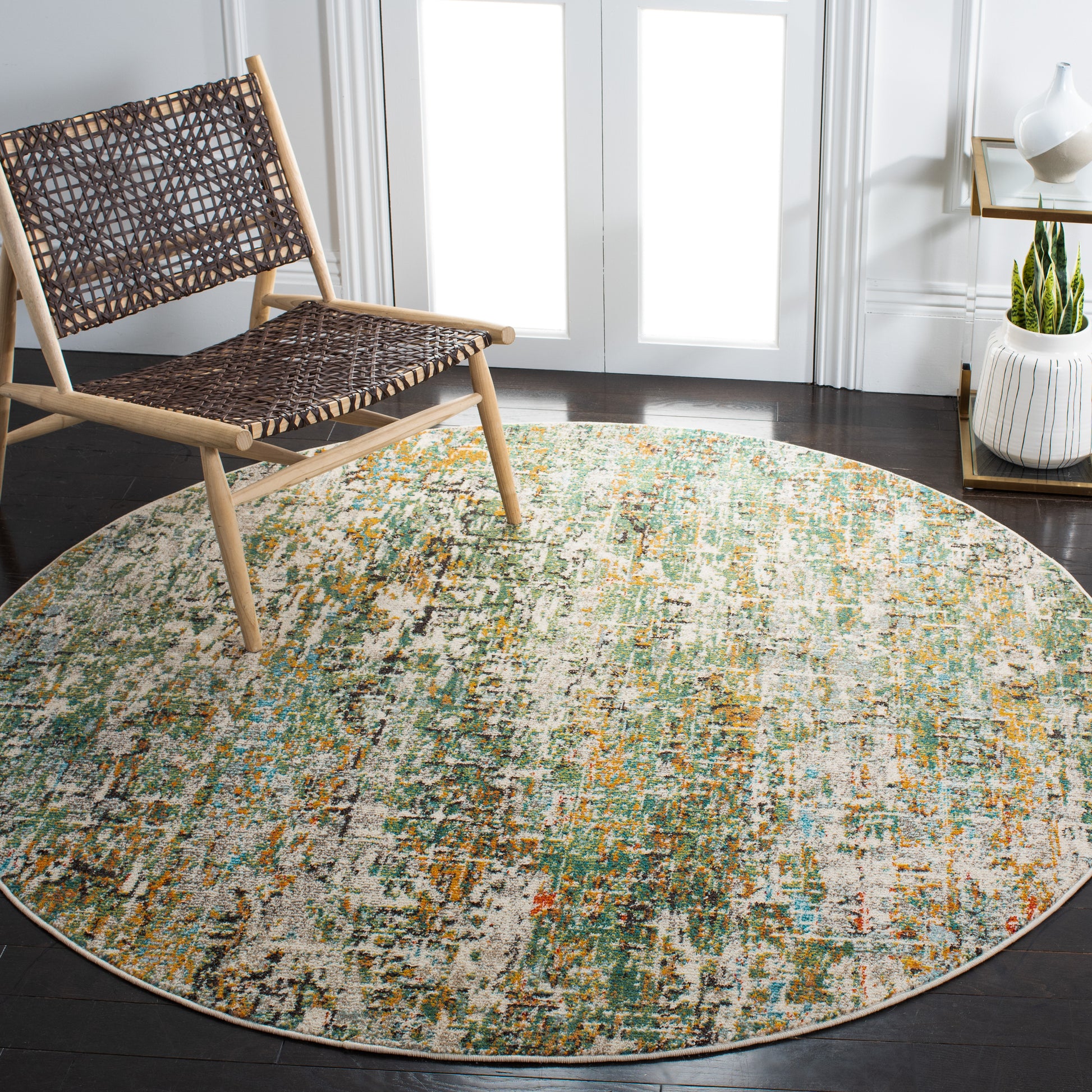 Safavieh Madison Mad460Y Green/Turquoise Area Rug