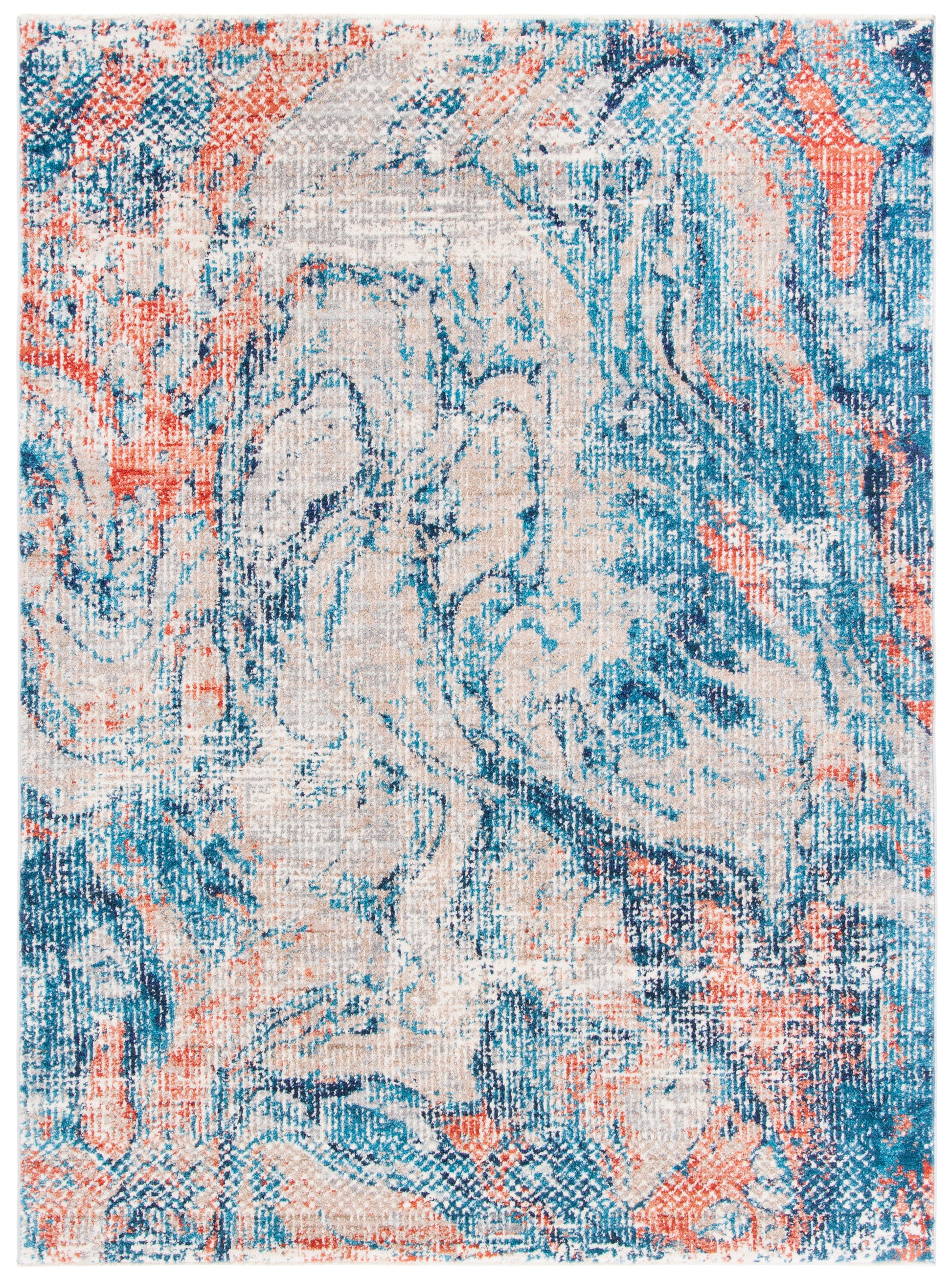 Safavieh Madison Mad461B Beige/Blue Area Rug