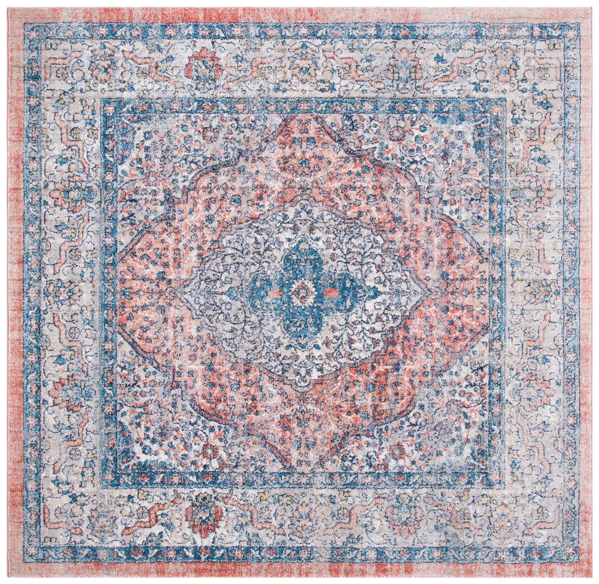 Safavieh Madison Mad465B Beige/Orange Area Rug