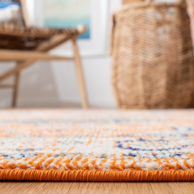Safavieh Madison Mad468P Orange/Ivory Rug.