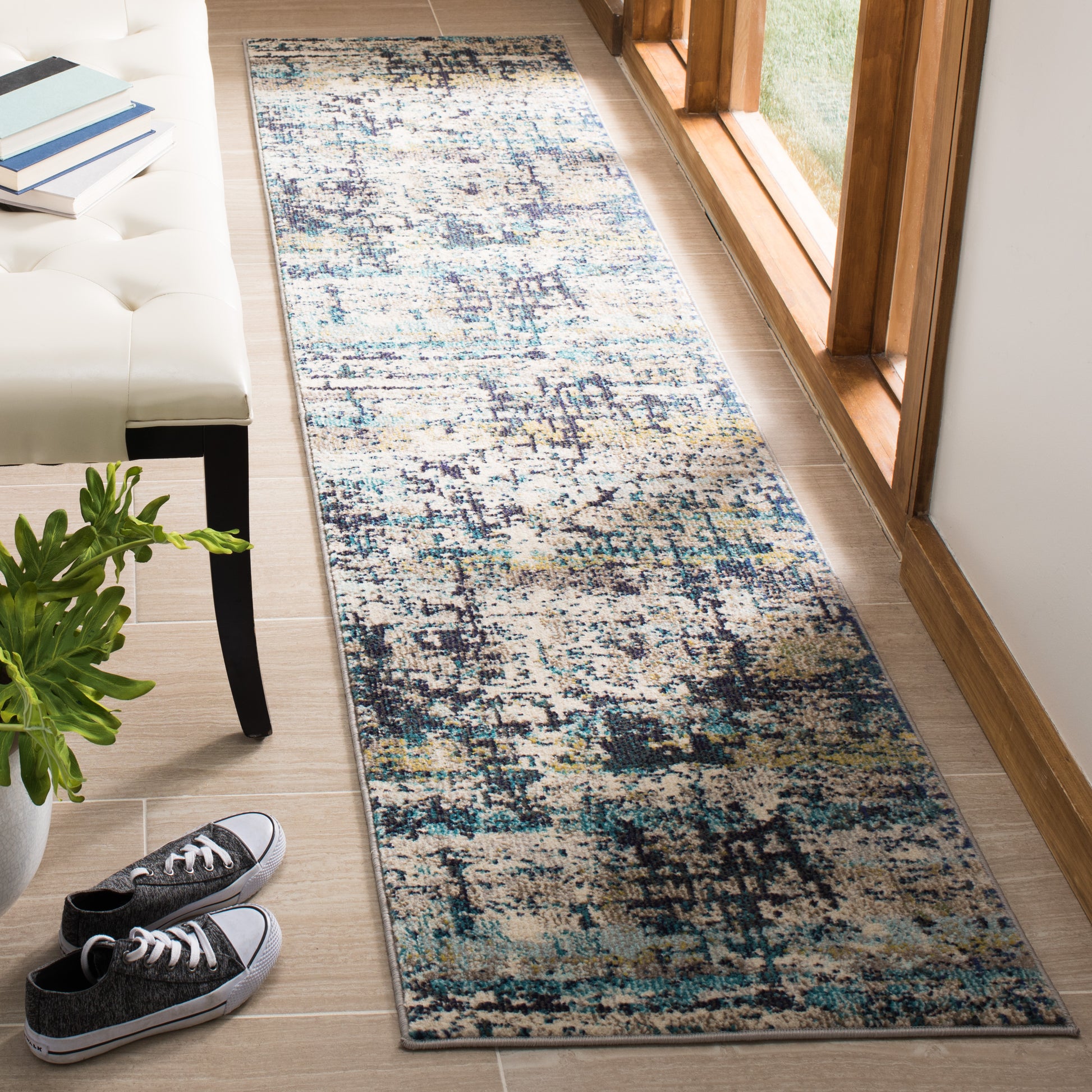 Safavieh Madison Mad469B Cream/Blue Area Rug