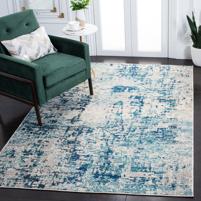 Safavieh Madison Mad471A Ivory/Turquoise Rugs.