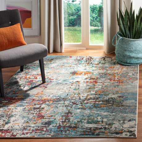 Safavieh Madison Mad471F Grey/Blue Rug.