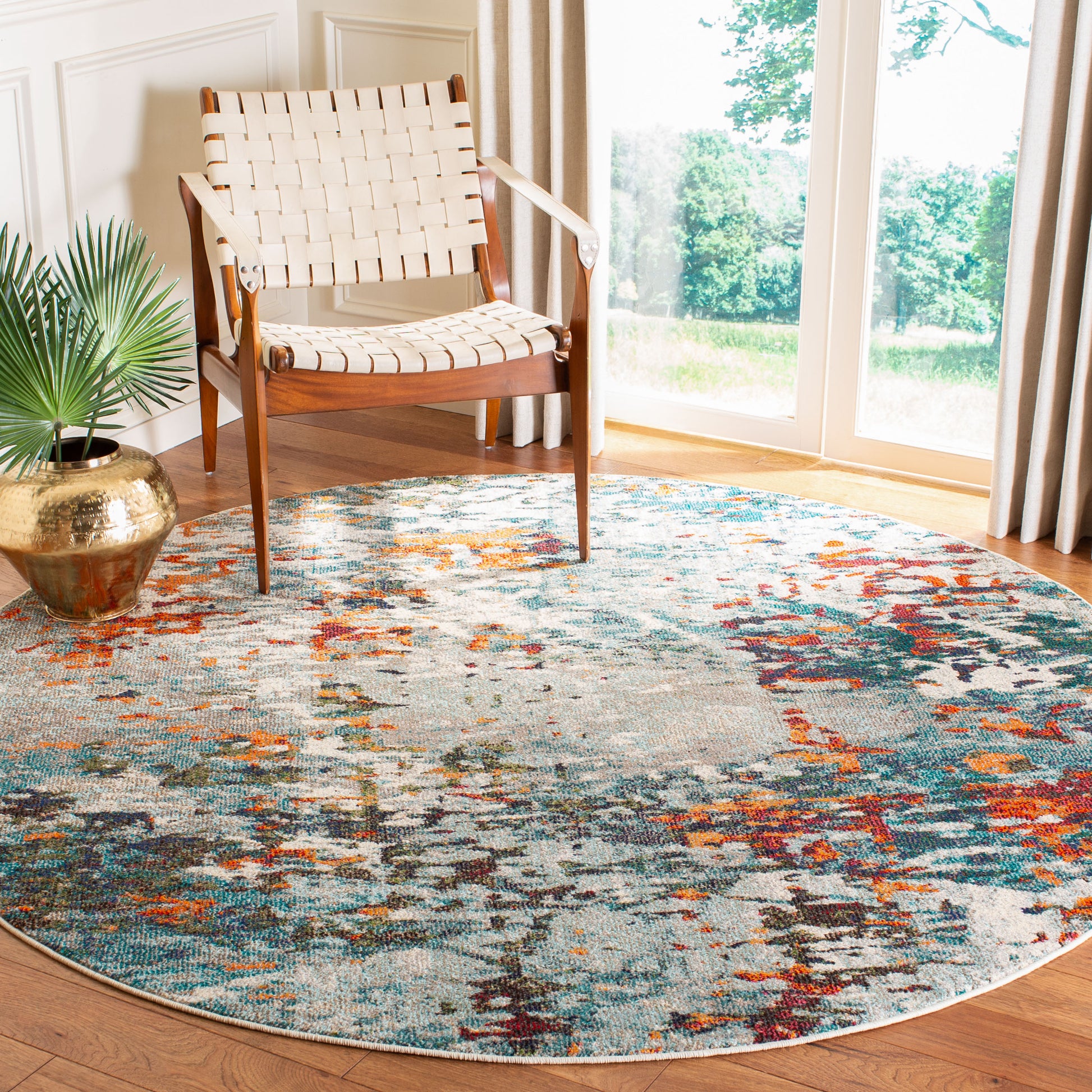 Safavieh Madison Mad471F Grey/Blue Area Rug