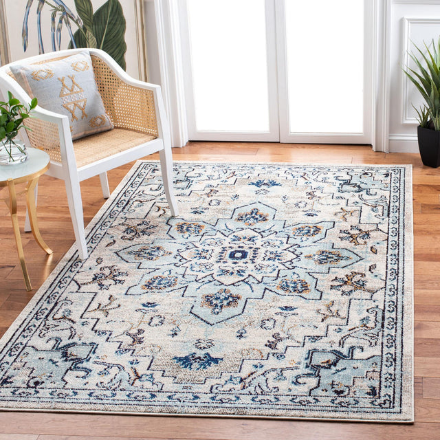 Safavieh Madison Mad473D Ivory/Light Blue Rug.