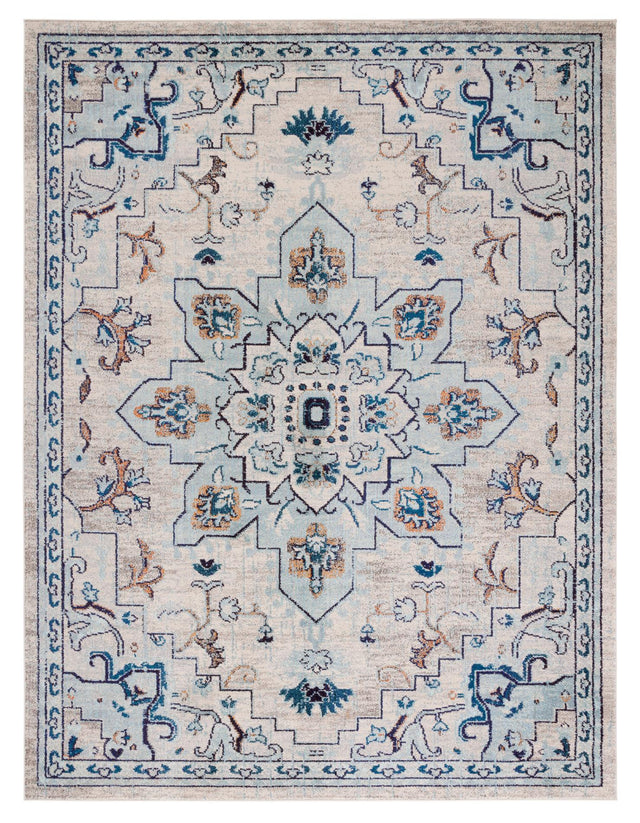 Safavieh Madison Mad473D Ivory/Light Blue Rug.