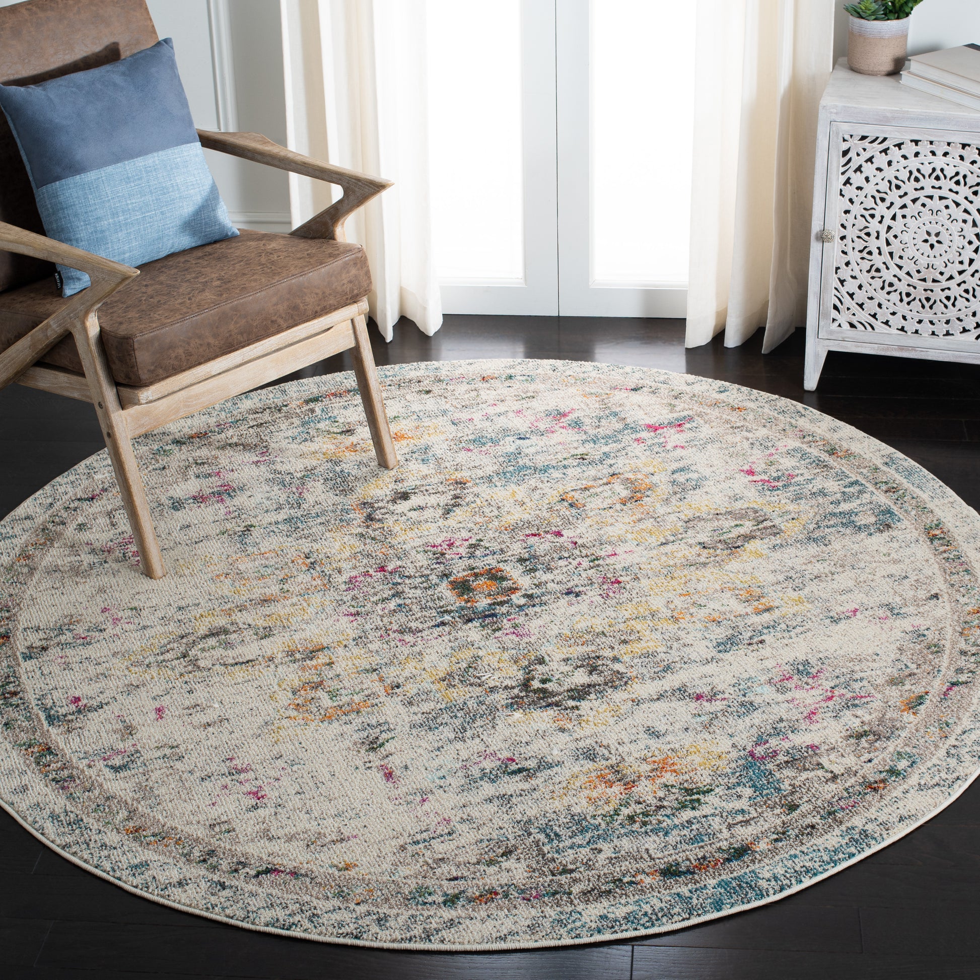 Safavieh Madison Mad473F Grey/Gold Area Rug