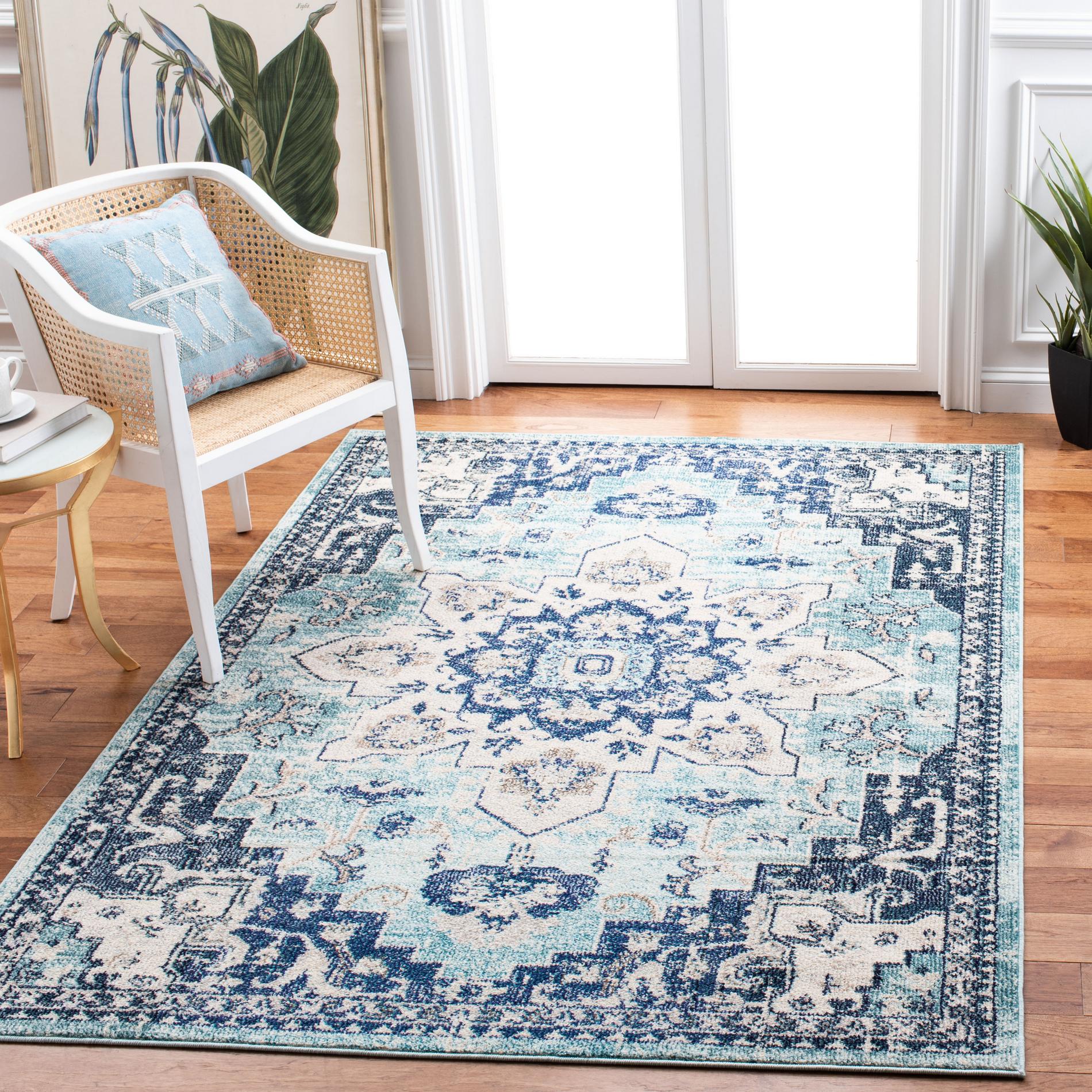 Safavieh Madison Mad473K Teal/Navy Area Rug