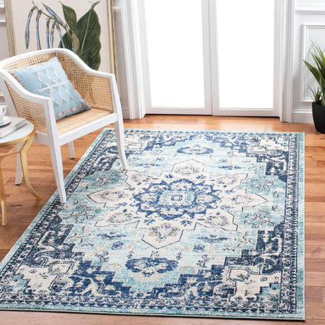 Safavieh Madison Mad473K Teal/Navy Rug.