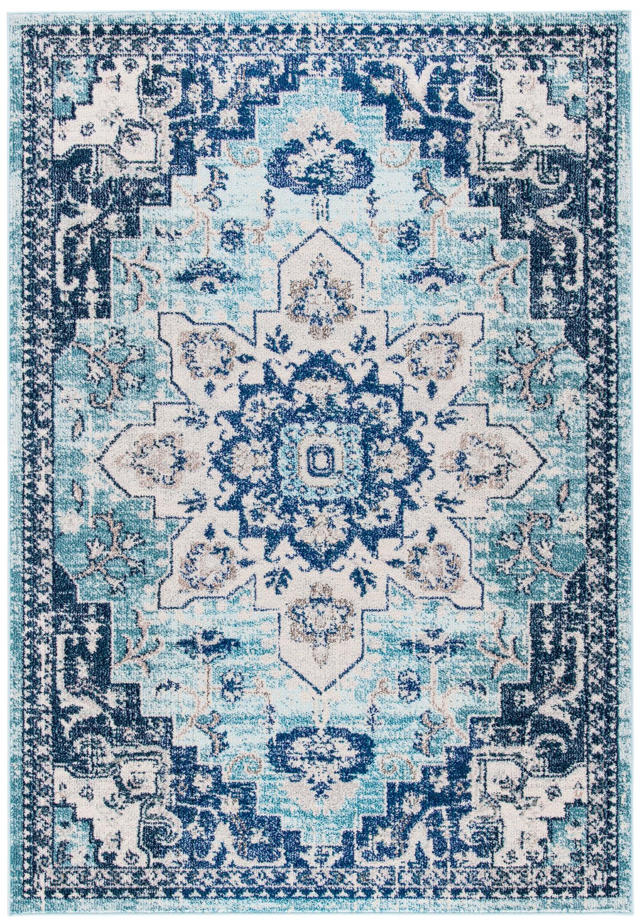 Safavieh Madison Mad473K Teal/Navy Area Rug