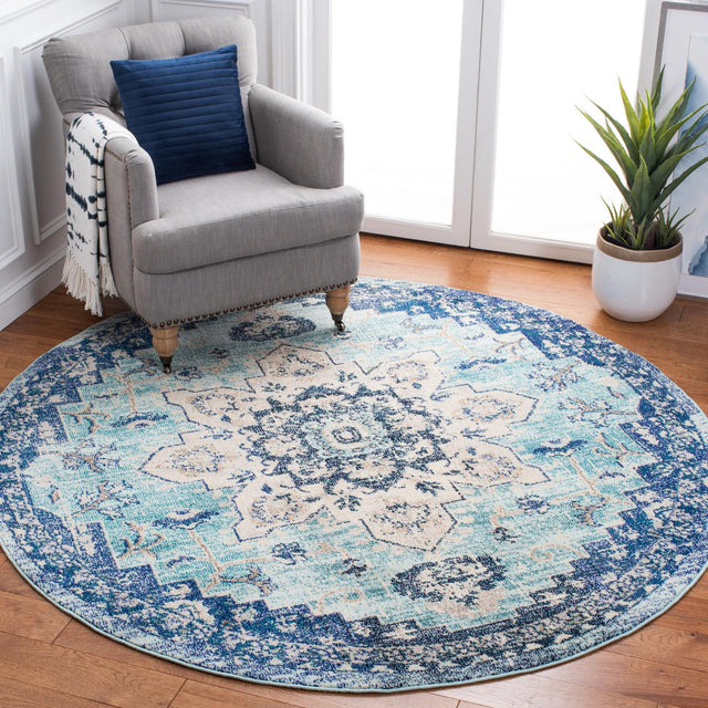 Safavieh Madison Mad473K Teal/Navy Rug.