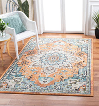 Safavieh Madison Mad473P Orange/Teal Area Rug