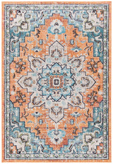 Safavieh Madison Mad473P Orange/Teal Rug.