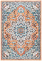 Safavieh Madison Mad473P Orange/Teal Rug.