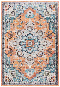 Safavieh Madison Mad473P Orange/Teal Area Rug