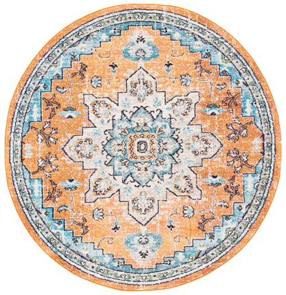 Safavieh Madison Mad473P Orange/Teal Area Rug