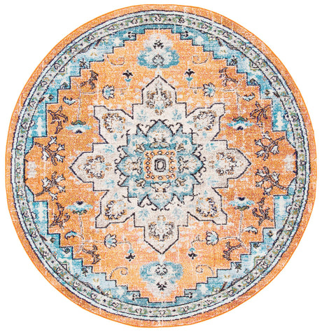 Safavieh Madison Mad473P Orange/Teal Rug.