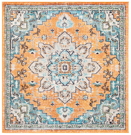 Safavieh Madison Mad473P Orange/Teal Rug.